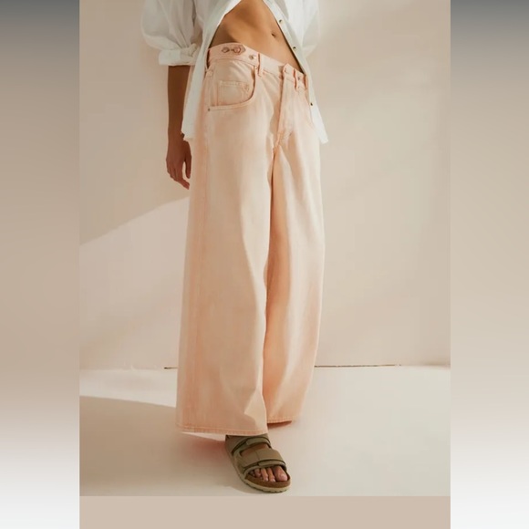 NWT free People Electric Feels Dropped Wide-Leg Jeans $128 - Picture 4 of 14